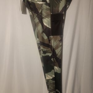 Nike Pro Dri Fit Compression Tights Mens Size XXL-Tall Camo Green DQ8363 386